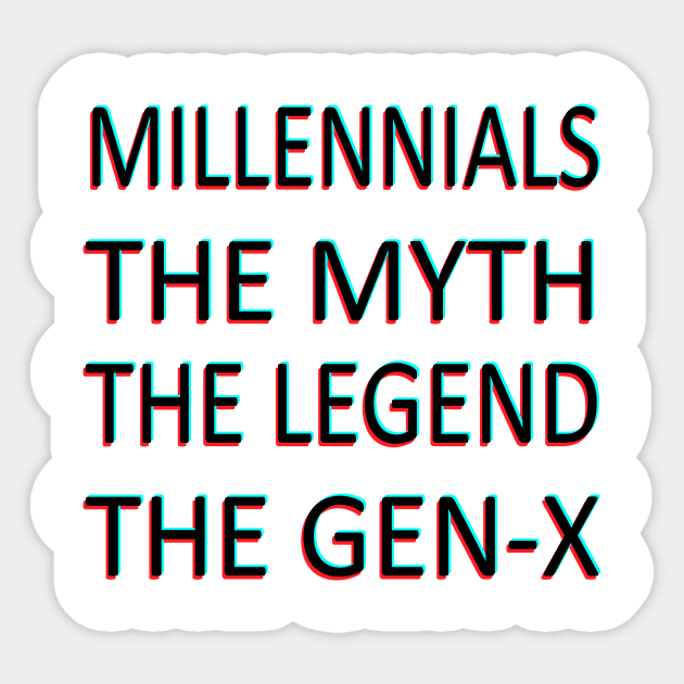 millennial Sticker by Dankest Merch